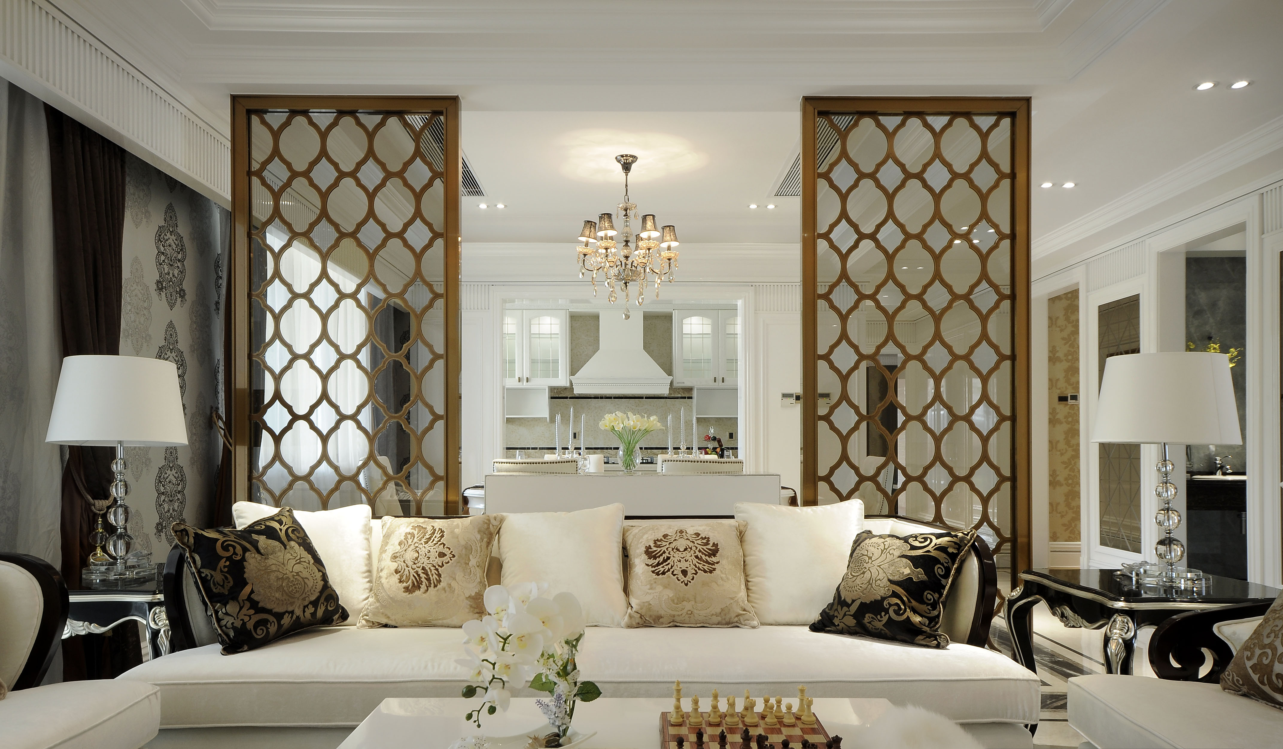 [欧式风格]---湘域中央花园c样板间_知末案例馆